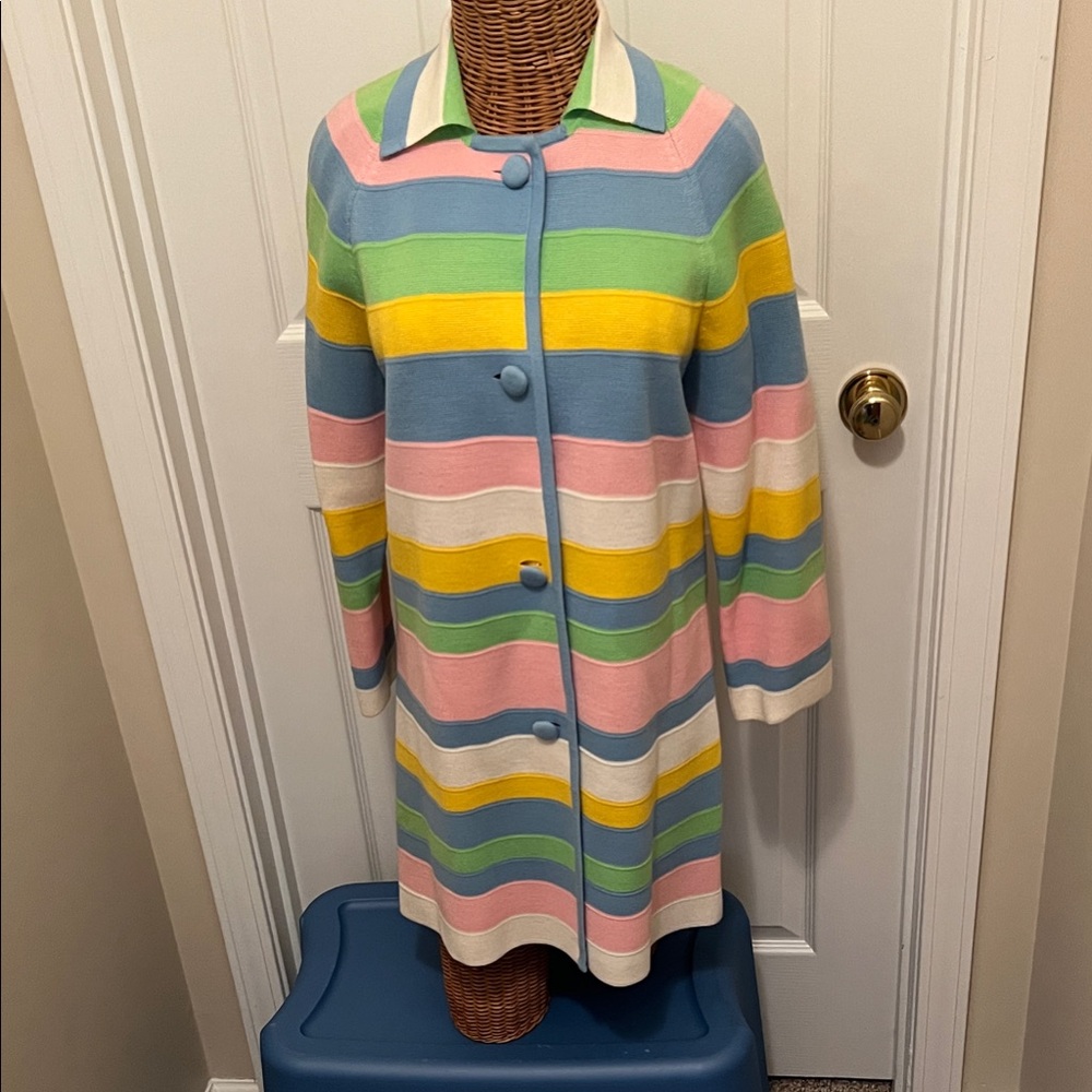 Colorful Striped Women's Cardigan